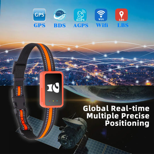 4G GPS Tracker for Dogs & Cats - Waterproof Pet Locator with Health Monitor