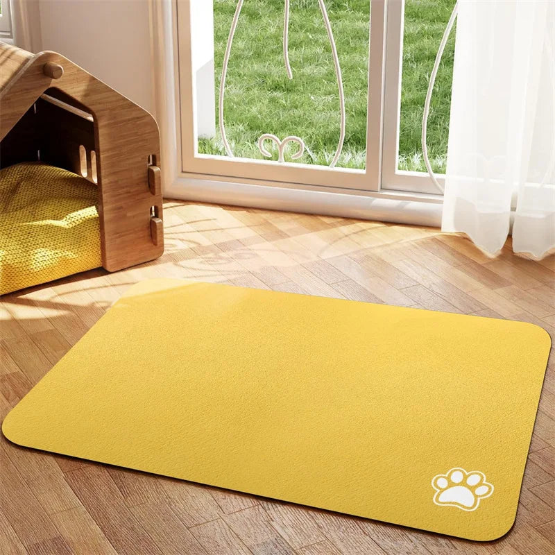 Absorbent Pet Feeding Mat - Quick Dry