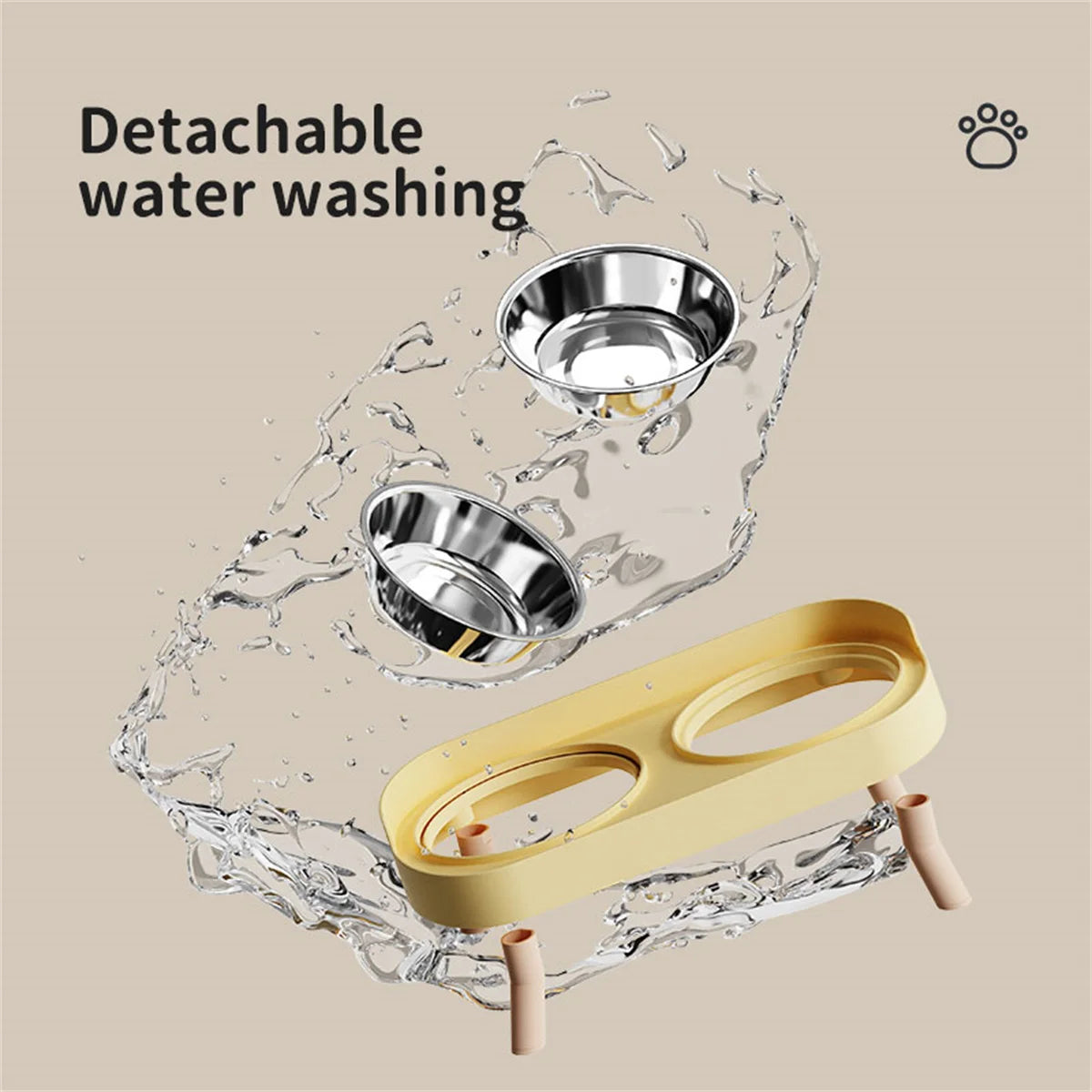 Colourful Double Pet Bowl Set