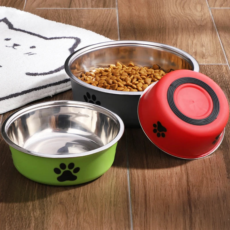 Dog Bowl with Non-Slip Rubber Base