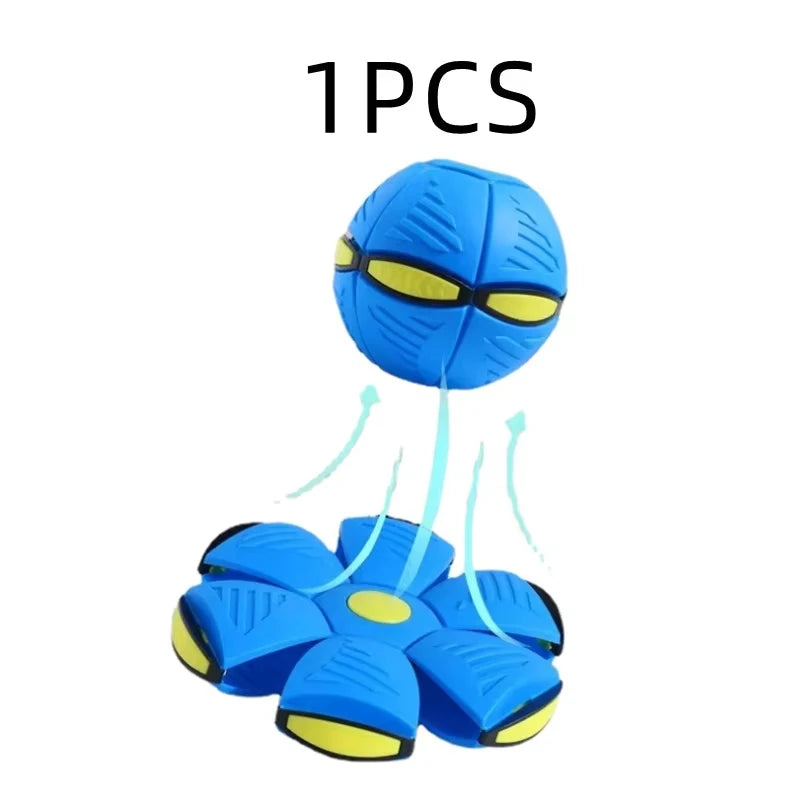 Magic Flying Saucer Ball - Interactive Bouncy Toy for Dogs & Kids