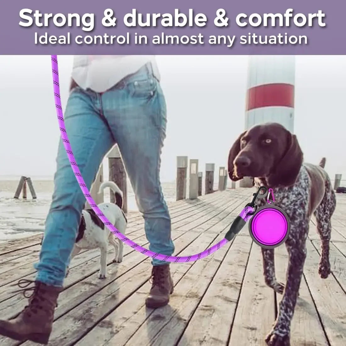 Reflective Dog Leash - All Sizes