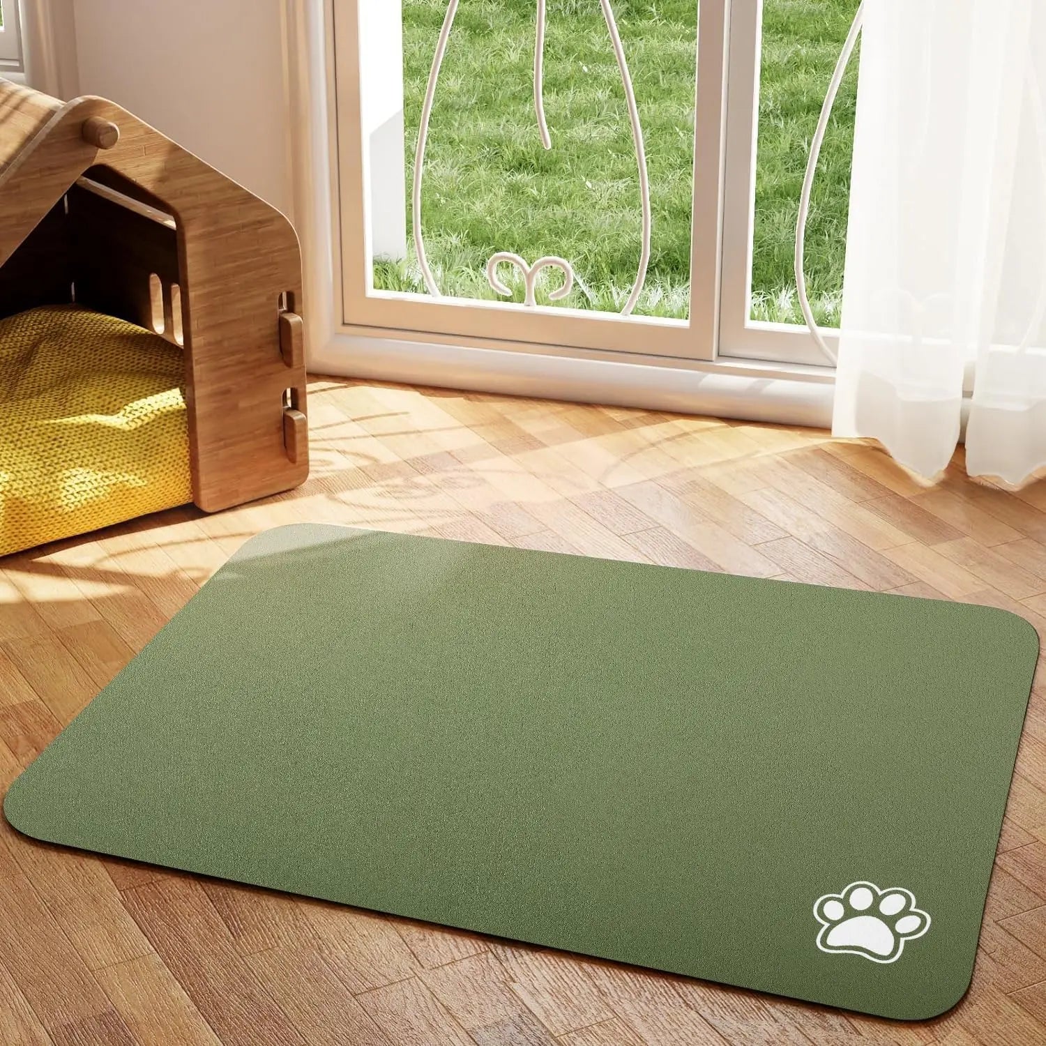 Absorbent Pet Feeding Mat - Quick Dry