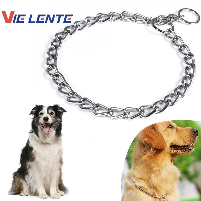 Stainless Steel Slip Chain Dog Collar