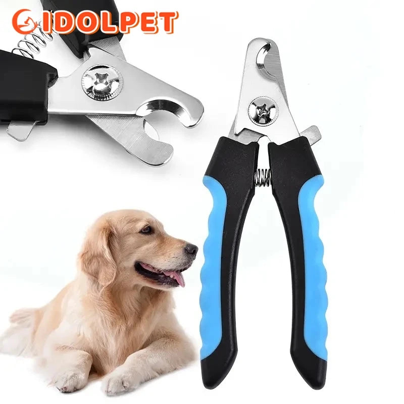 Professional Pet Nail Clipper with Safety Guard - Stainless Steel for Dogs & Cats