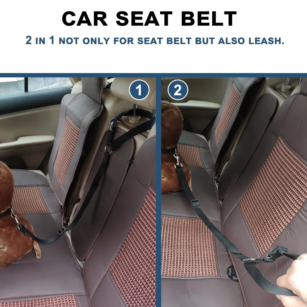 Dog Car Seat Belt - Two-in-One