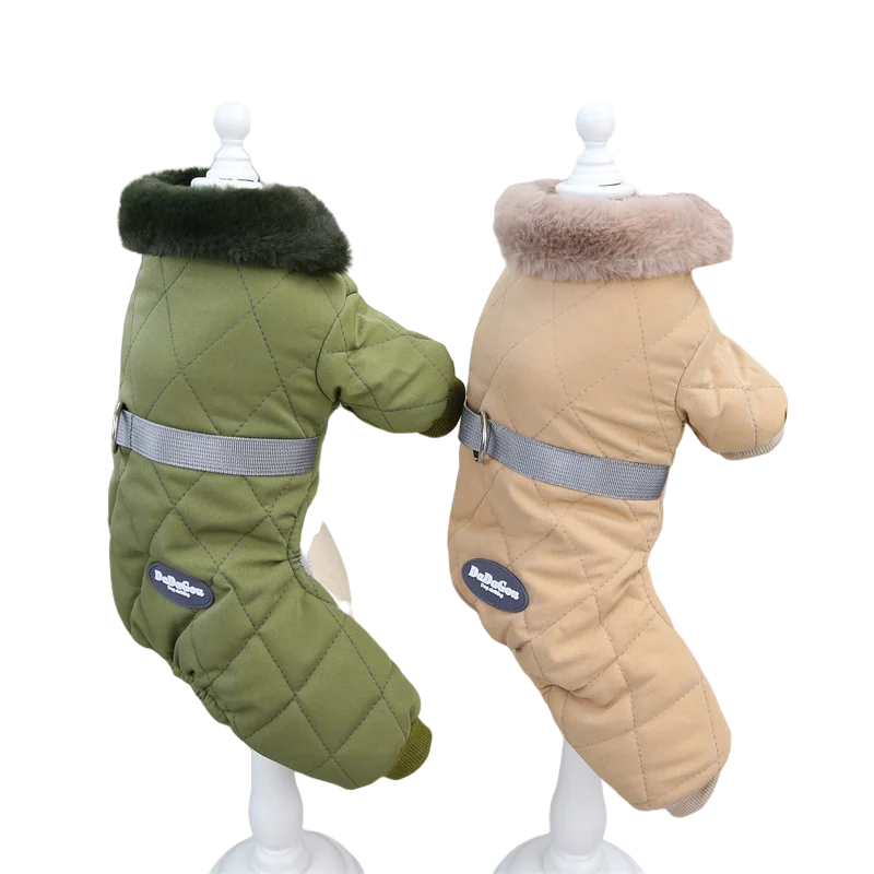 Waterproof Winter Dog Jumpsuit - Warm Hoodie Coat for Small to Medium Dogs