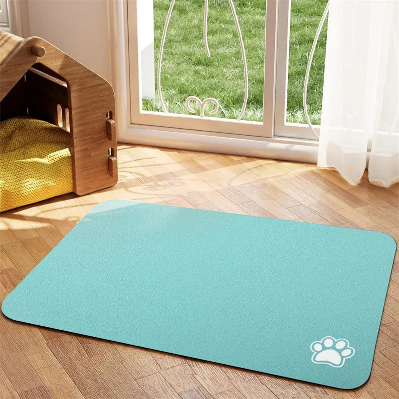 Absorbent Pet Feeding Mat - Quick Dry