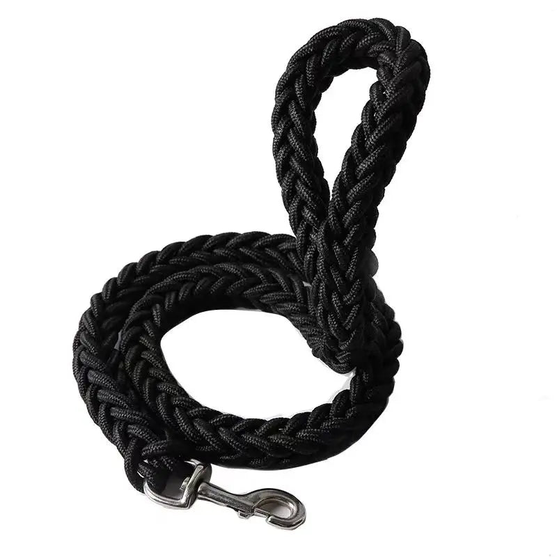Braided Nylon Dog Leash - Large Dogs