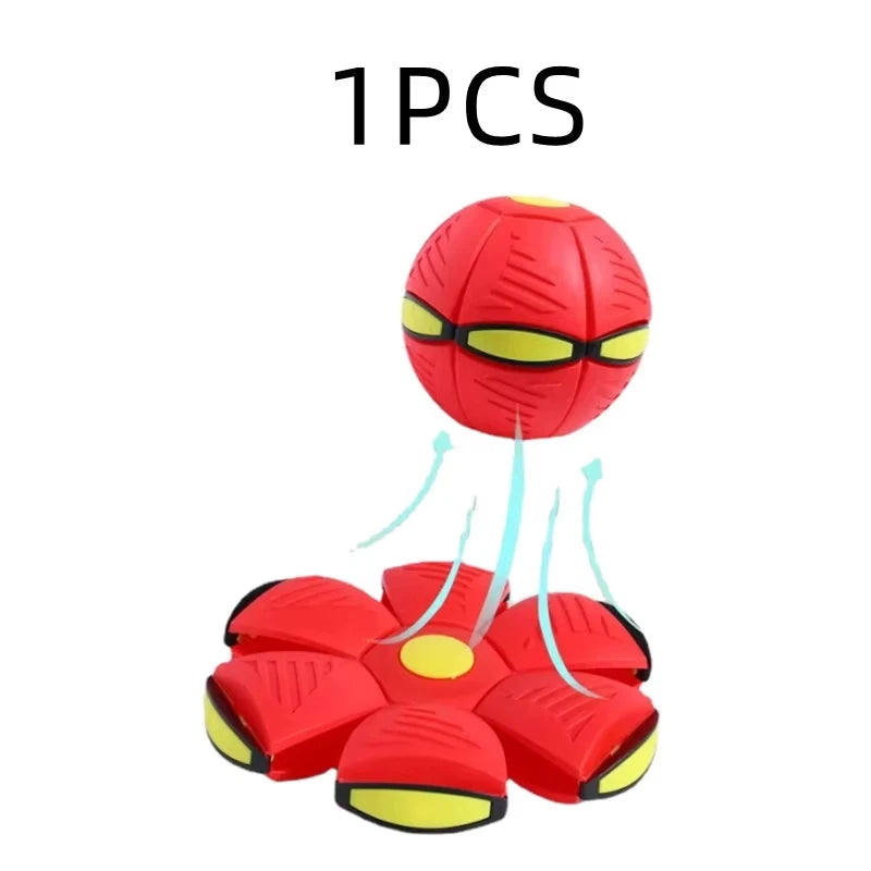 Magic Flying Saucer Ball - Interactive Bouncy Toy for Dogs & Kids