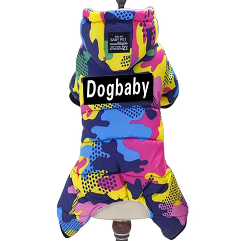 Waterproof Winter Dog Jumpsuit - Warm Hoodie Coat for Small to Medium Dogs