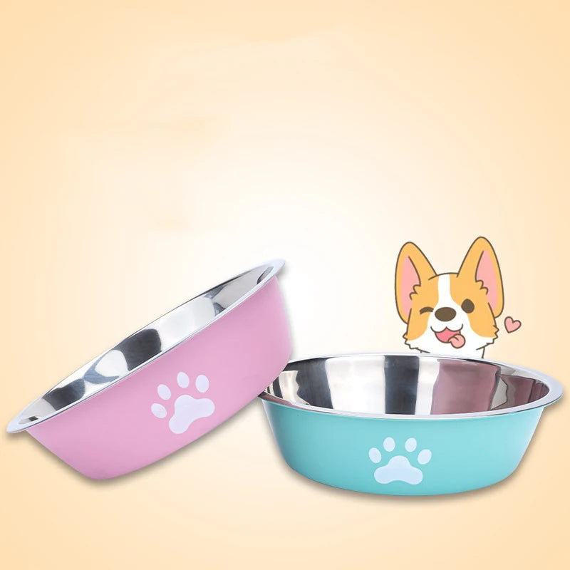 Stainless Steel Dog Bowl - Anti-Slip