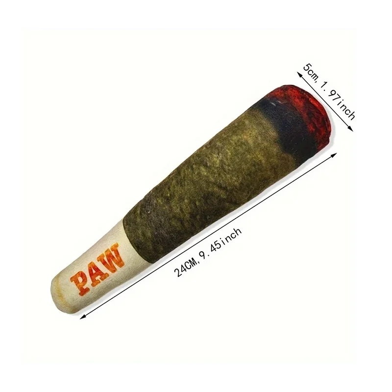 Interactive Squeaky Dog Toy - Plush Chew Toy for Teeth Cleaning