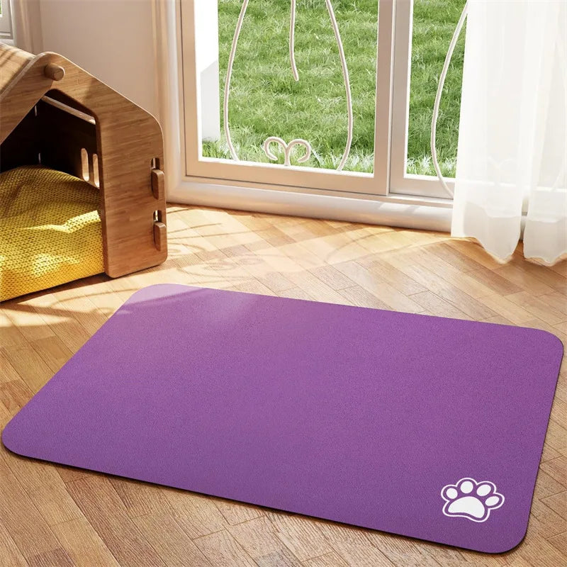 Absorbent Pet Feeding Mat - Quick Dry