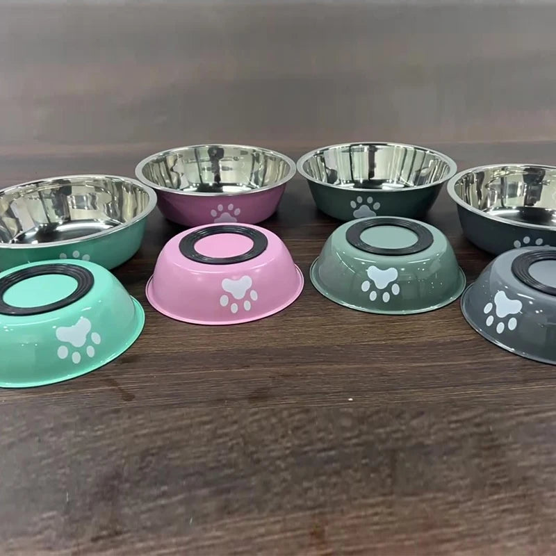 Stainless Steel Dog Bowl - Anti-Slip