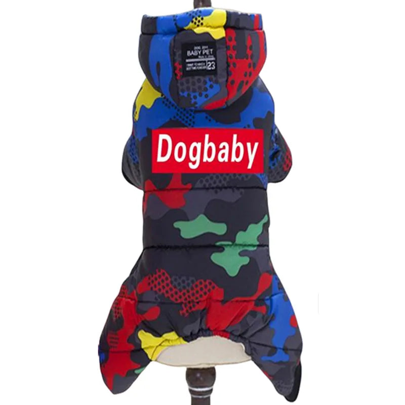 Waterproof Winter Dog Jumpsuit - Warm Hoodie Coat for Small to Medium Dogs