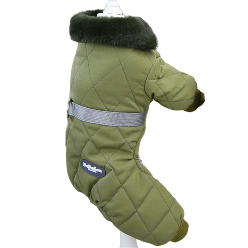Waterproof Winter Dog Jumpsuit - Warm Hoodie Coat for Small to Medium Dogs