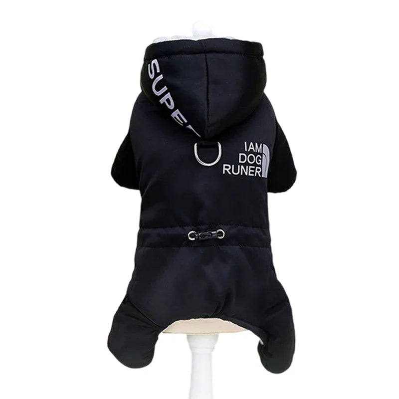 Waterproof Winter Dog Jumpsuit - Warm Hoodie Coat for Small to Medium Dogs