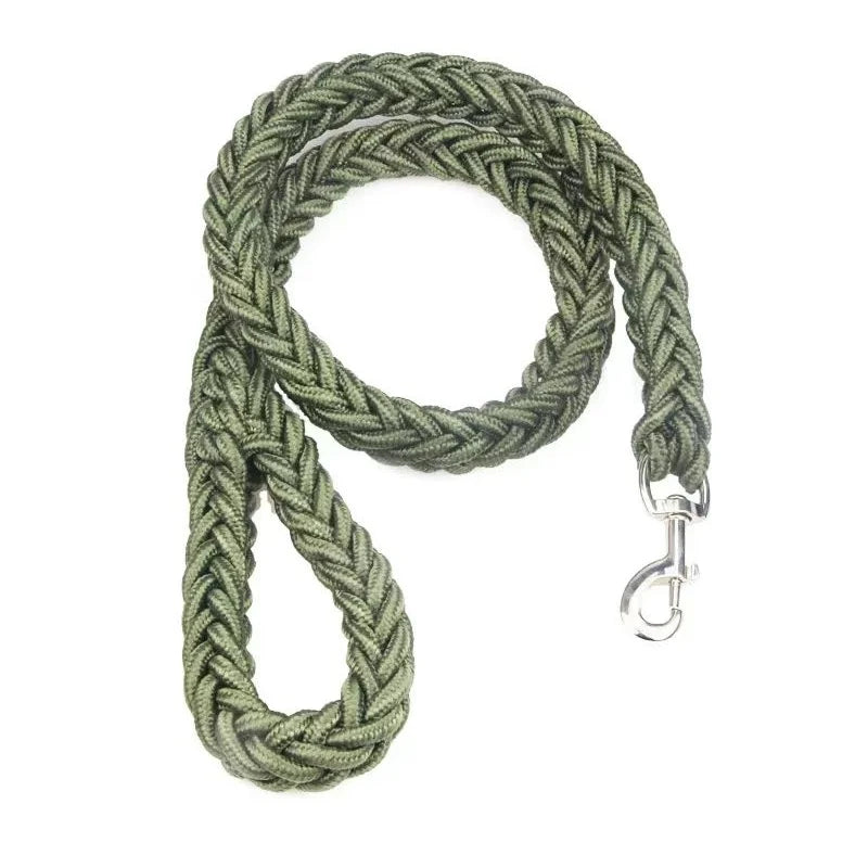 Braided Nylon Dog Leash - Large Dogs