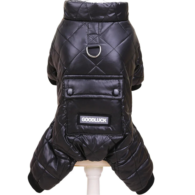 Waterproof Winter Dog Jumpsuit - Warm Hoodie Coat for Small to Medium Dogs