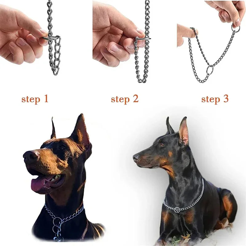 Stainless Steel Slip Chain Dog Collar