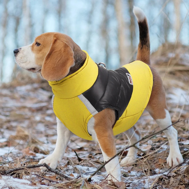 Waterproof Padded Winter Dog Coat - Warm Vest Jacket for Small to Large Dogs