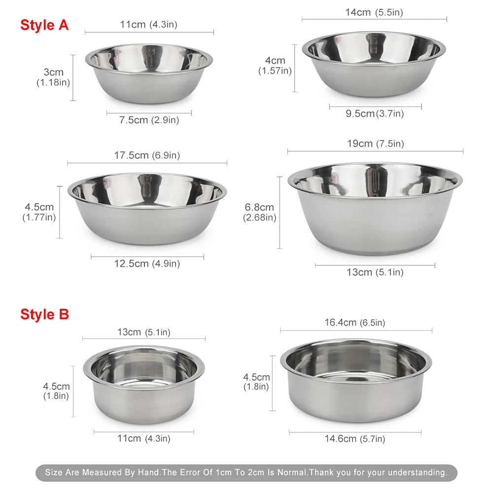 Metal Pet Bowl - All Sizes