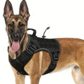 Adjustable No-Pull Tactical Dog Harness - Reflective Military Vest with Handle for Large Dogs