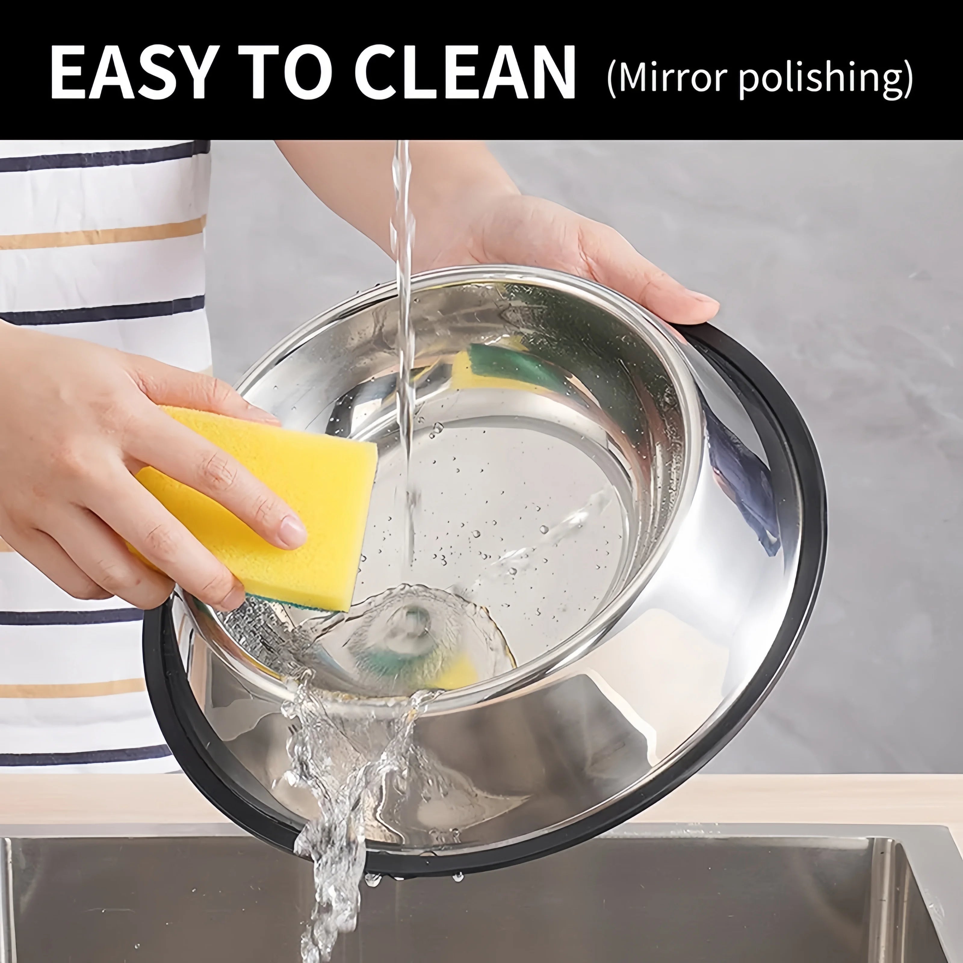 Stainless Steel Pet Bowl - 5 Sizes