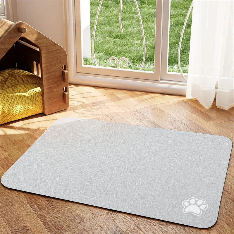 Absorbent Pet Feeding Mat - Quick Dry