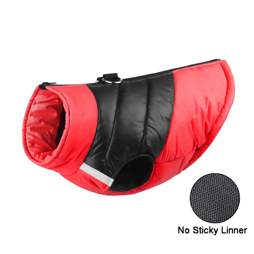 Waterproof Padded Winter Dog Coat - Warm Vest Jacket for Small to Large Dogs