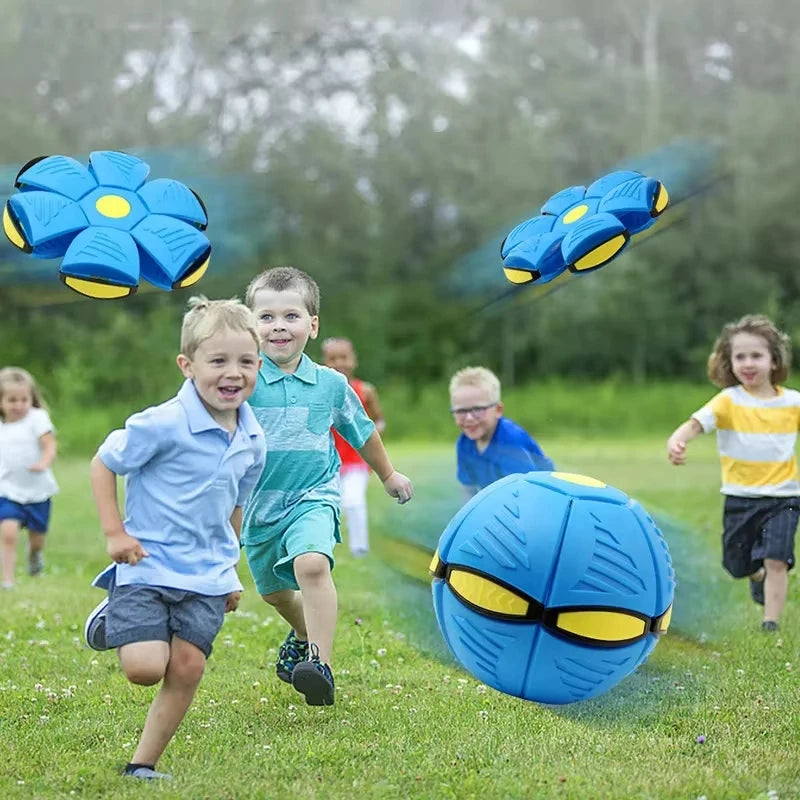 Magic Flying Saucer Ball - Interactive Bouncy Toy for Dogs & Kids