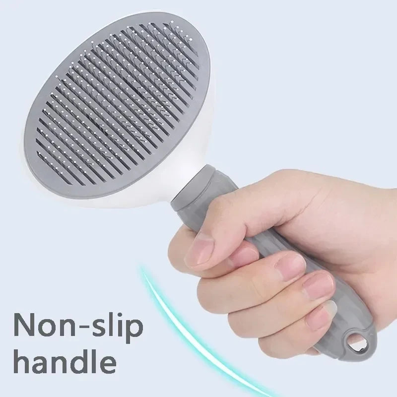 Self-Cleaning Pet Brush for Dogs & Cats