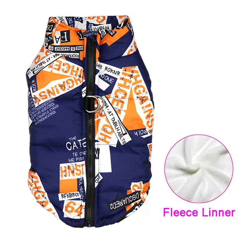 Waterproof Padded Winter Dog Coat - Warm Vest Jacket for Small to Large Dogs