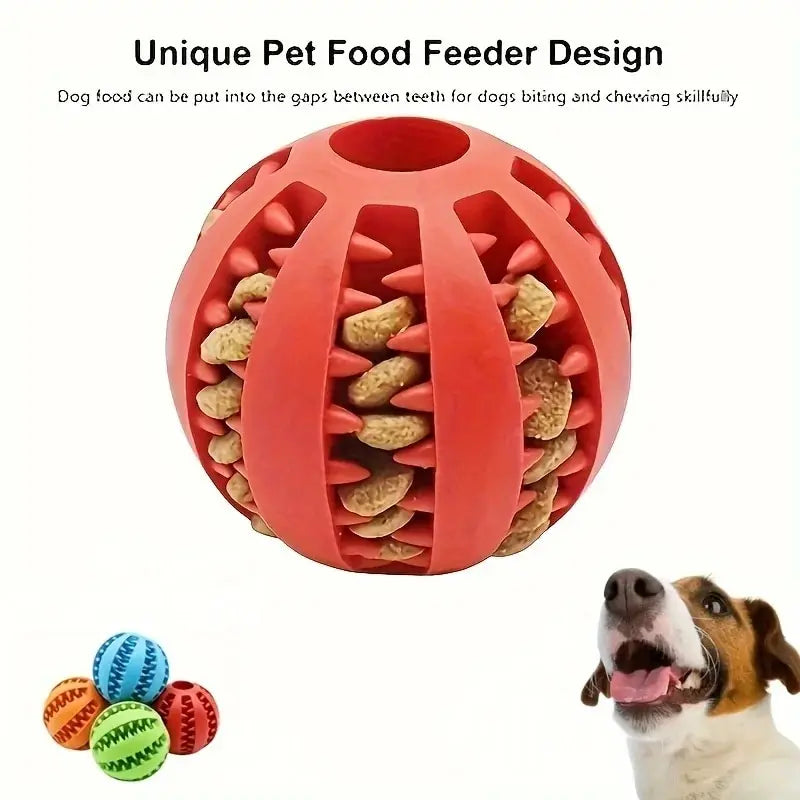 Dog Treat Ball - Interactive Chew Toy & Feeder