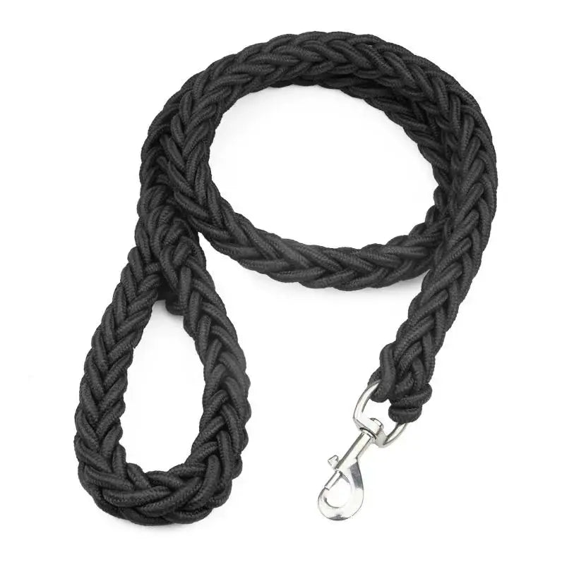 Braided Nylon Dog Leash - Large Dogs