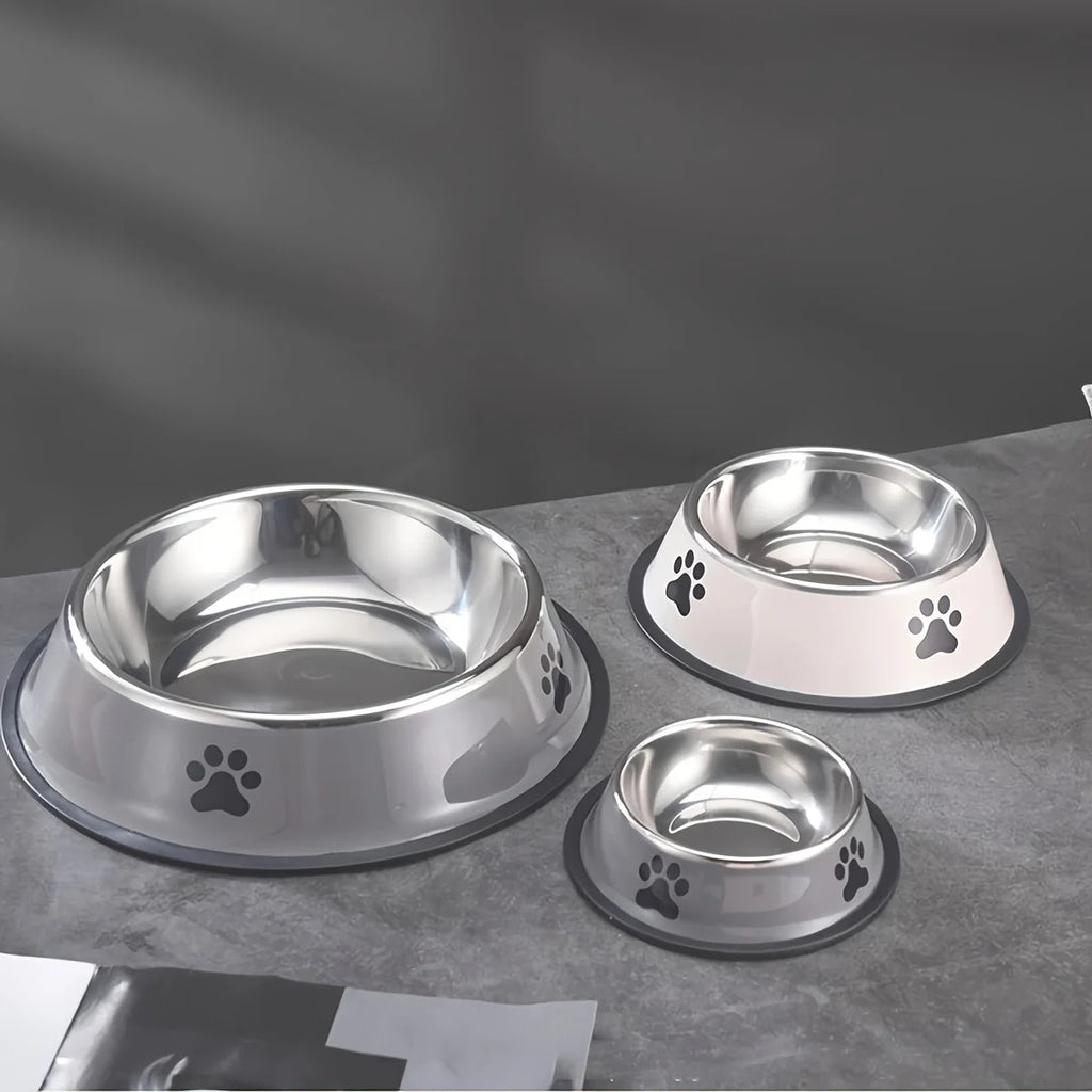 Stainless Steel Pet Bowl - Anti-Slip