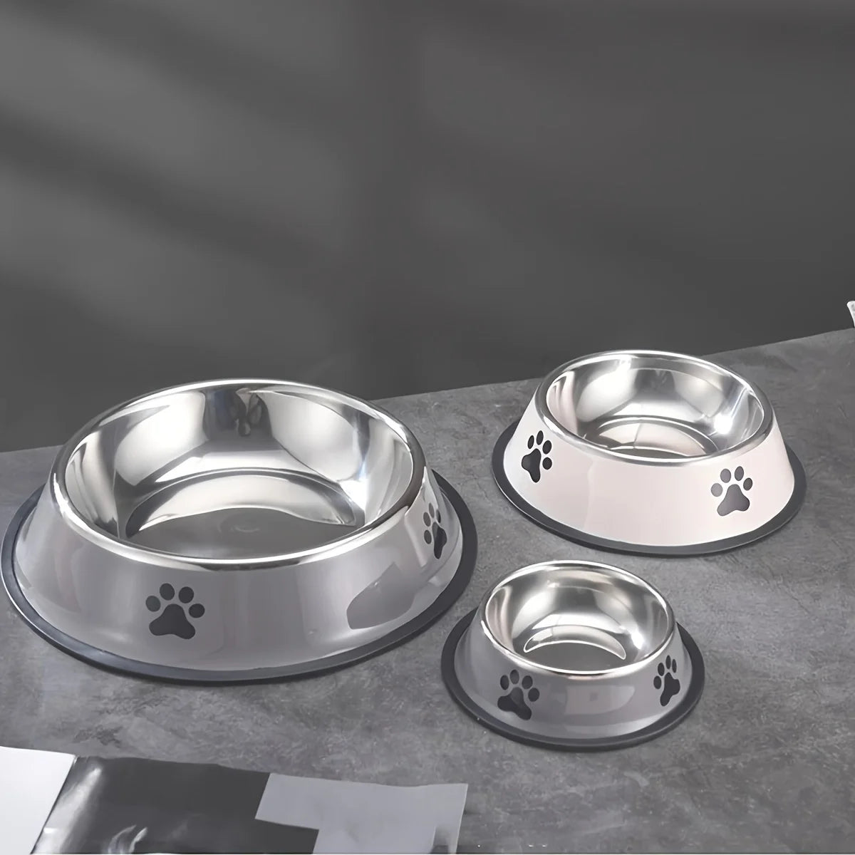 Stainless Steel Pet Bowl - Anti-Slip