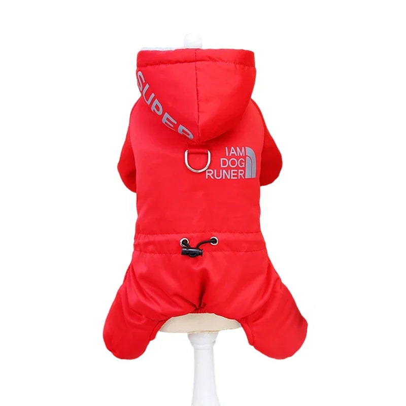 Waterproof Winter Dog Jumpsuit - Warm Hoodie Coat for Small to Medium Dogs