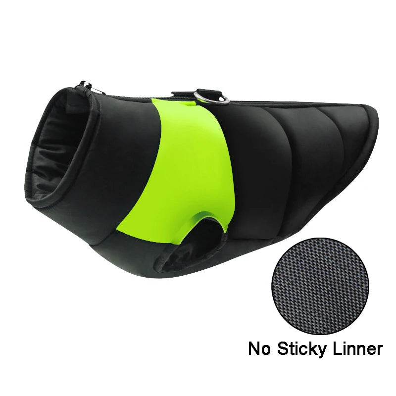 Waterproof Padded Winter Dog Coat - Warm Vest Jacket for Small to Large Dogs